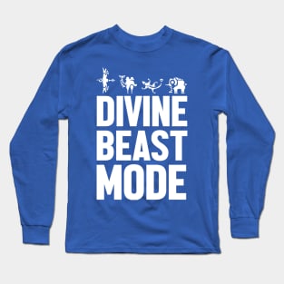 Divine Beast Mode (white) Long Sleeve T-Shirt